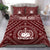 Samoa Personalised Bedding Set - Samoa Seal In Polynesian Tattoo Style (Red) Red - Polynesian Pride