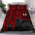 American Samoa Bedding Set - Seal With Polynesian Pattern Heartbeat Style (Red) - Polynesian Pride