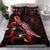 Niue Polynesian Bedding Set - Turtle With Blooming Hibiscus Red Red - Polynesian Pride