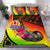 Tahiti Bedding Set - Polynesian Hook And Hibiscus (Raggae) - Polynesian Pride