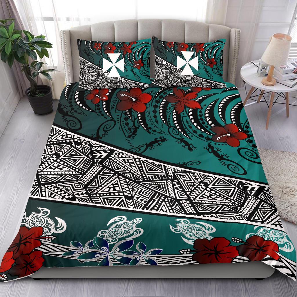 Wallis and Futuna Bedding Set - Lizard And Turtle Green - Polynesian Pride