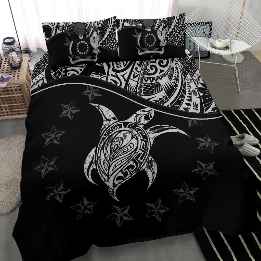 Cook Islands Bedding Set Black - Polynesian Pride