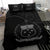 Samoa Duvet Cover Set - Special Grunge Samoa Flag Coat Of Arms Black - Polynesian Pride