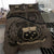Samoa Duvet Cover Set - Special Grunge Samoa Flag Coat Of Arms Brown - Polynesian Pride