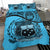 Samoa Duvet Cover Set - Special Grunge Samoa Flag Coat Of Arms Blue - Polynesian Pride