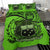 Samoa Duvet Cover Set - Special Grunge Samoa Flag Coat Of Arms Green - Polynesian Pride