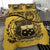 Samoa Duvet Cover Set - Special Grunge Samoa Flag Coat Of Arms Yellow - Polynesian Pride