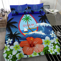 Guam Bedding Set Coat Of Arms Hibiscus - Polynesian Pride