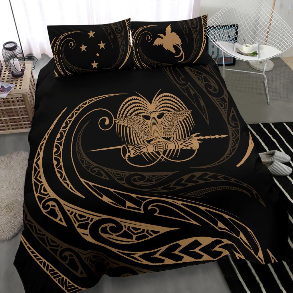 Papua New Guinea Bedding Set - Gold - Frida Style - Polynesian Pride