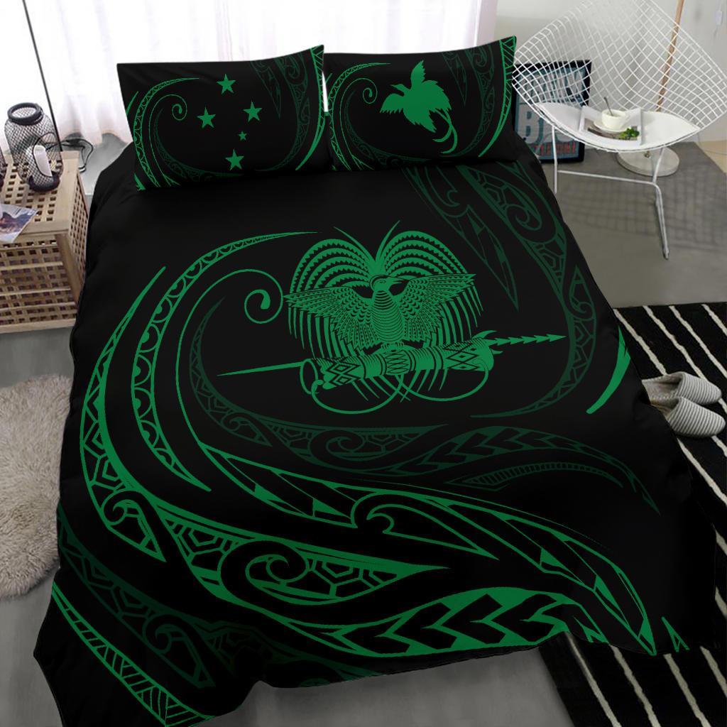 Papua New Guinea Bedding Set - Green - Frida Style - Polynesian Pride