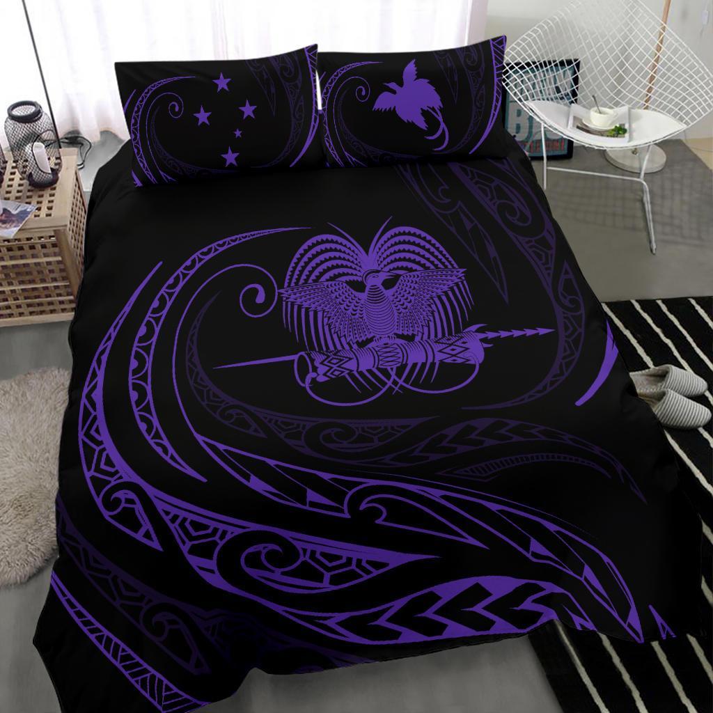 Papua New Guinea Bedding Set - Purple - Frida Style - Polynesian Pride