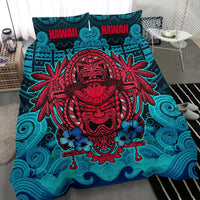 Polynesian Hawaii Duvet Cover Set - Hawaiian Tiki (Red) - Polynesian Pride