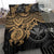 Polynesian Hawaii Duvet Cover Set - Gold Turtle - Polynesian Pride