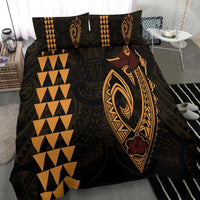 Hawaiian Kakau Fish Hook Polynesian Bedding Set - Polynesian Pride