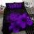 Hawaiian Map Turtle Hibiscus Polynesian Bedding Set - Purple - Polynesian Pride