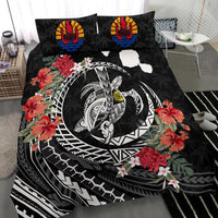 Polynesian Duvet Cover Set - Tahiti Bedding Set Polynesia Map Turtle Hibiscus - Polynesian Pride