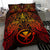 Polynesian Hawaii Duvet Cover Set - Red Turtle Manta Ray - Polynesian Pride