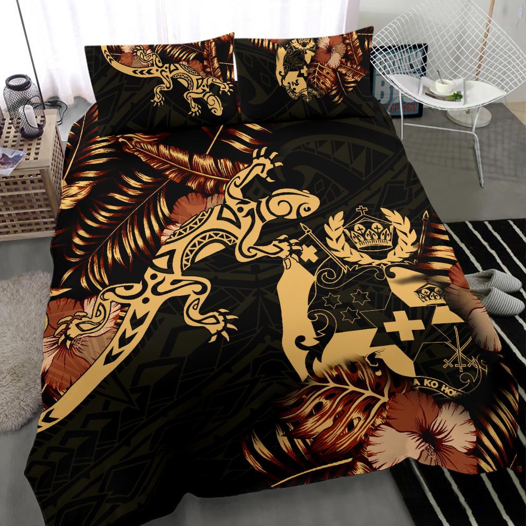 Polynesian Duvet Cover Set - Tonga Duvet Cover Set Lizrad Lucky - Polynesian Pride
