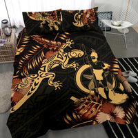 Polynesian Duvet Cover Set - Vanuatu Duvet Cover Set Lizrad Lucky - Polynesian Pride