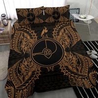 Polynesian Bedding Set - Yap Duvet Cover Set Map Gold - Polynesian Pride
