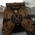 Polynesian Bedding Set - Pohnpei Duvet Cover Set Map Gold - Polynesian Pride