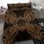 Polynesian Bedding Set - Federated States Of Micronesian Duvet Cover Set Map Gold - Polynesian Pride