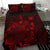 Polynesian Bedding Set - Samoa Duvet Cover Set Red Color - Polynesian Pride