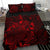 Polynesian Bedding Set - Niue Duvet Cover Set Red Color - Polynesian Pride