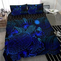 Polynesian Bedding Set - Nauru Duvet Cover Set Blue Color - Polynesian Pride