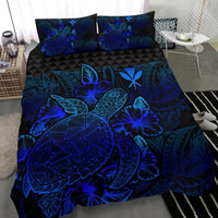 Polynesian Bedding Set - Hawaii Duvet Cover Set Blue Color - Polynesian Pride