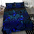 Polynesian Bedding Set - Cook Islands Duvet Cover Set Blue Color - Polynesian Pride