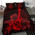 Hawaii Bedding Set - Hawaii Ukulele Flower Bedding Set - Red - Polynesian Pride