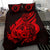 Polynesian Bedding Set - Chuuk Duvet Cover Set Father And Son Red Red - Polynesian Pride