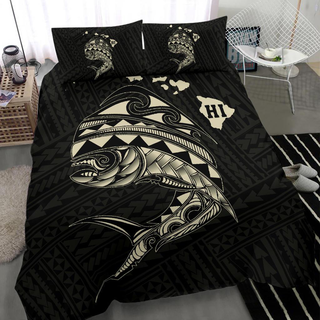 Hawaii Polynesian Mahi - Mahi Common Dolphinfish Bedding Set - Beige - Polynesian Pride