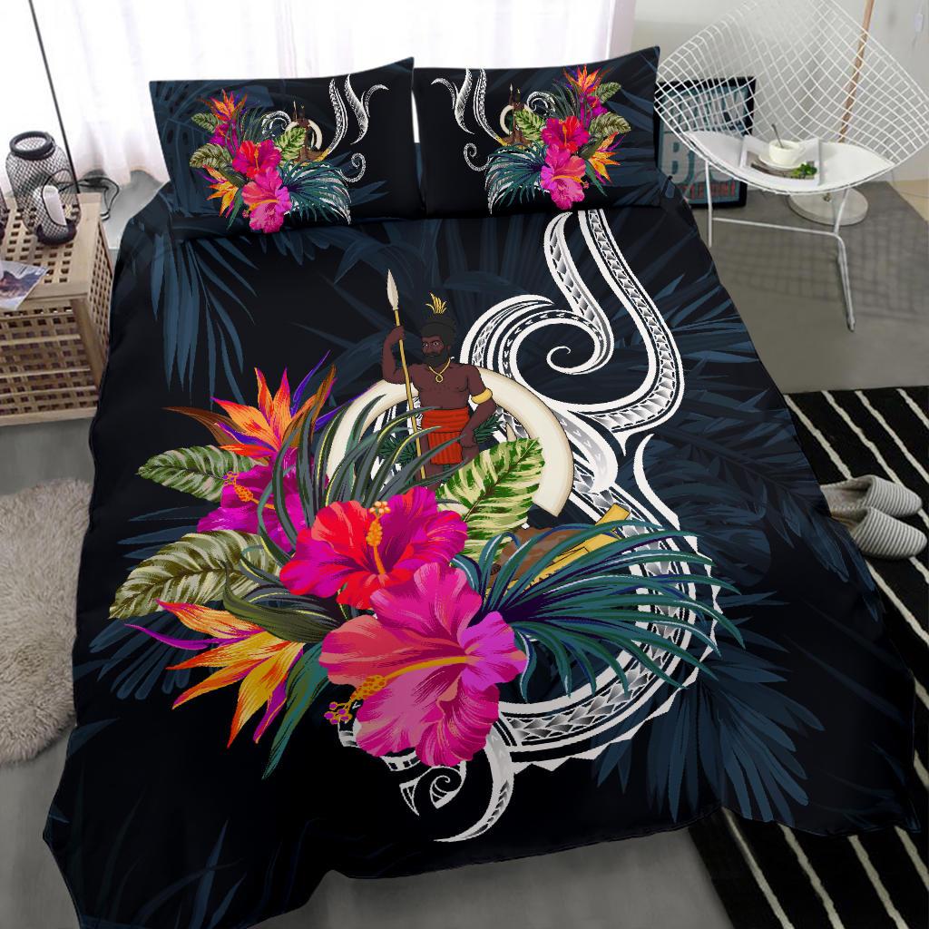 Polynesian Bedding Set - Vanuatu Duvet Cover Set Tropical Flowers - Polynesian Pride
