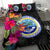 Federated States of Micronesia Bedding Set - Polynesian Hibiscus Pattern Black - Polynesian Pride