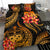 Polynesian Bedding Set - Samoa Duvet Cover Set - Gold Plumeria - Polynesian Pride