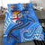 Fiji Bedding Set - Blue Shark Polynesian Tattoo - Polynesian Pride