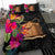 Tokelau Bedding Set - Polynesian Hibiscus Pattern Black - Polynesian Pride