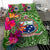 Samoa Bedding Set - Hibiscus Polynesian Pattern Green Version - Polynesian Pride