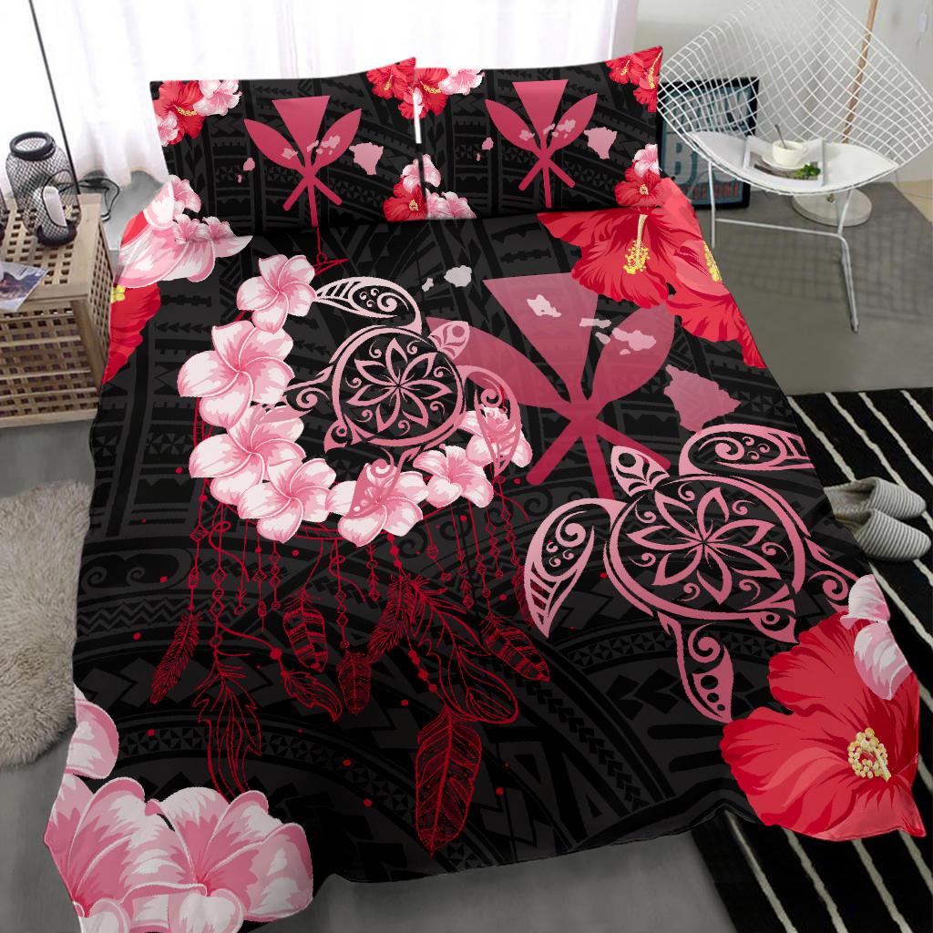 Hawaii Dream Catcher Turtle Hibiscus Plumeria Polynesian - Bedding Set AH - Polynesian Pride