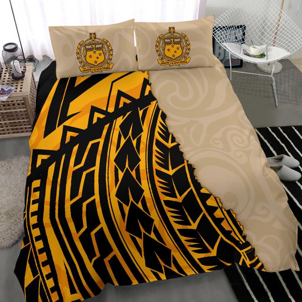 Samoa Bedding Set - Polynesian Wild Style Gold - Polynesian Pride