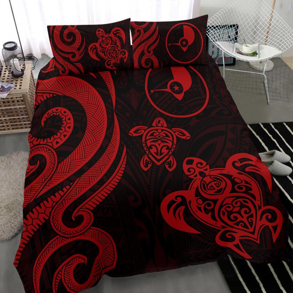Yap Micronesian Bedding Set - Red Tentacle Turtle - Polynesian Pride