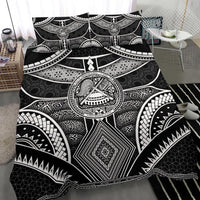 Polynesian Bedding Sets - American Samoa Coat Of Arm With Poly Patterns - Polynesian Pride