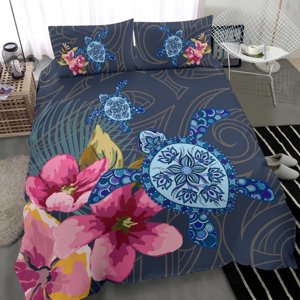 Hawaii Turtle Hibiscus Bedding Set - LH Style - Polynesian Pride