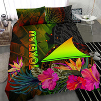 Tokelau Polynesian Bedding Set - Hibiscus and Banana Leaves - Polynesian Pride