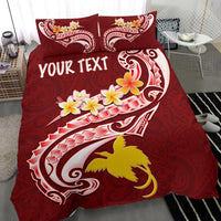 Papua New Guinea Custom Personalised Bedding Set - PNG Seal Polynesian Patterns Plumeria - Polynesian Pride