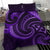 New Zealand Maori Mangopare Bedding Set Polynesian - Purple - Polynesian Pride