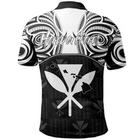 Hawaiian Kanaka Polo Shirt Demodern White - Polynesian Pride