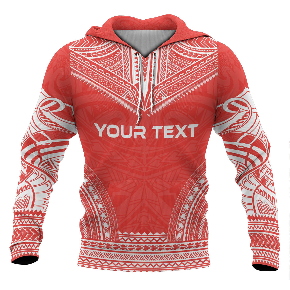 Austral Islands Polynesian Chief Custom Hoodie Flag Version - Polynesian Pride